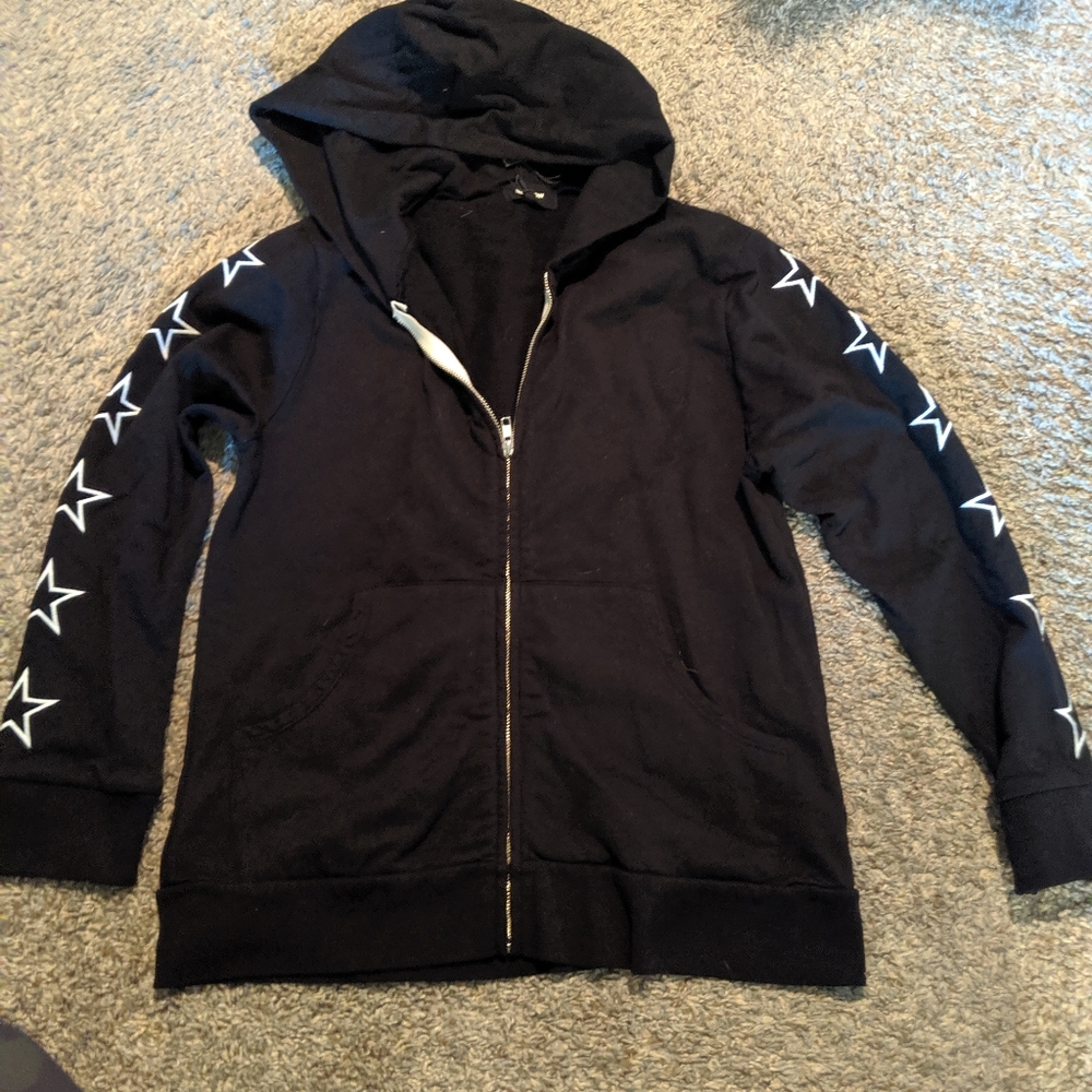Temp sale price.Monrow star embroidered hoodie
